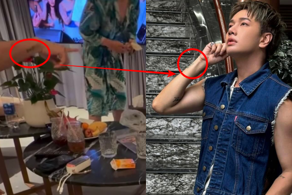 Netizen soi hình xăm của một người đàn ông khác trong ảnh giống với Lou Hoàng