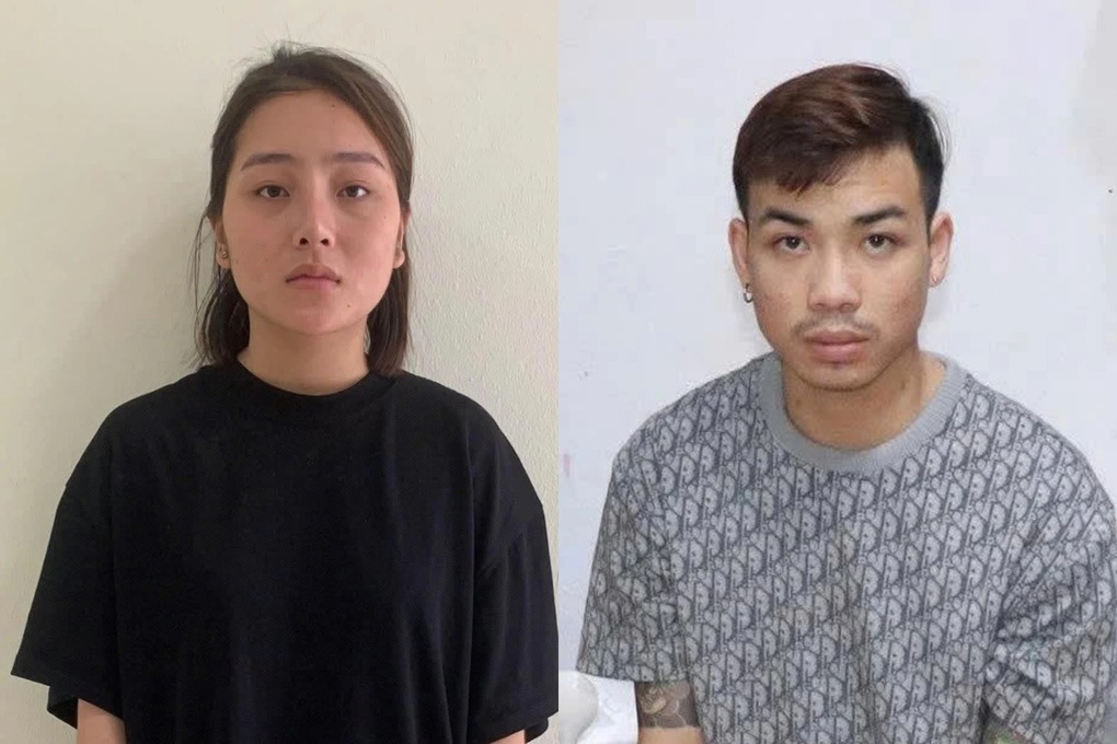 Nguyễn Minh Hiệp và Bàn Thị Tâm (Ảnh: Công an Hà Nội).