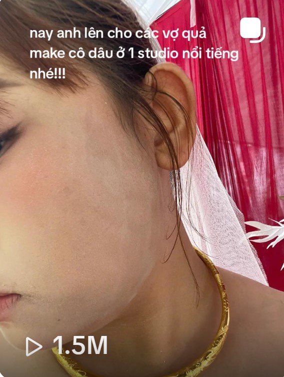 Vụ việc do chính cô dâu đăng tải đã thu hút hơn 1,5 triệu lượt xem trên TikTok.
