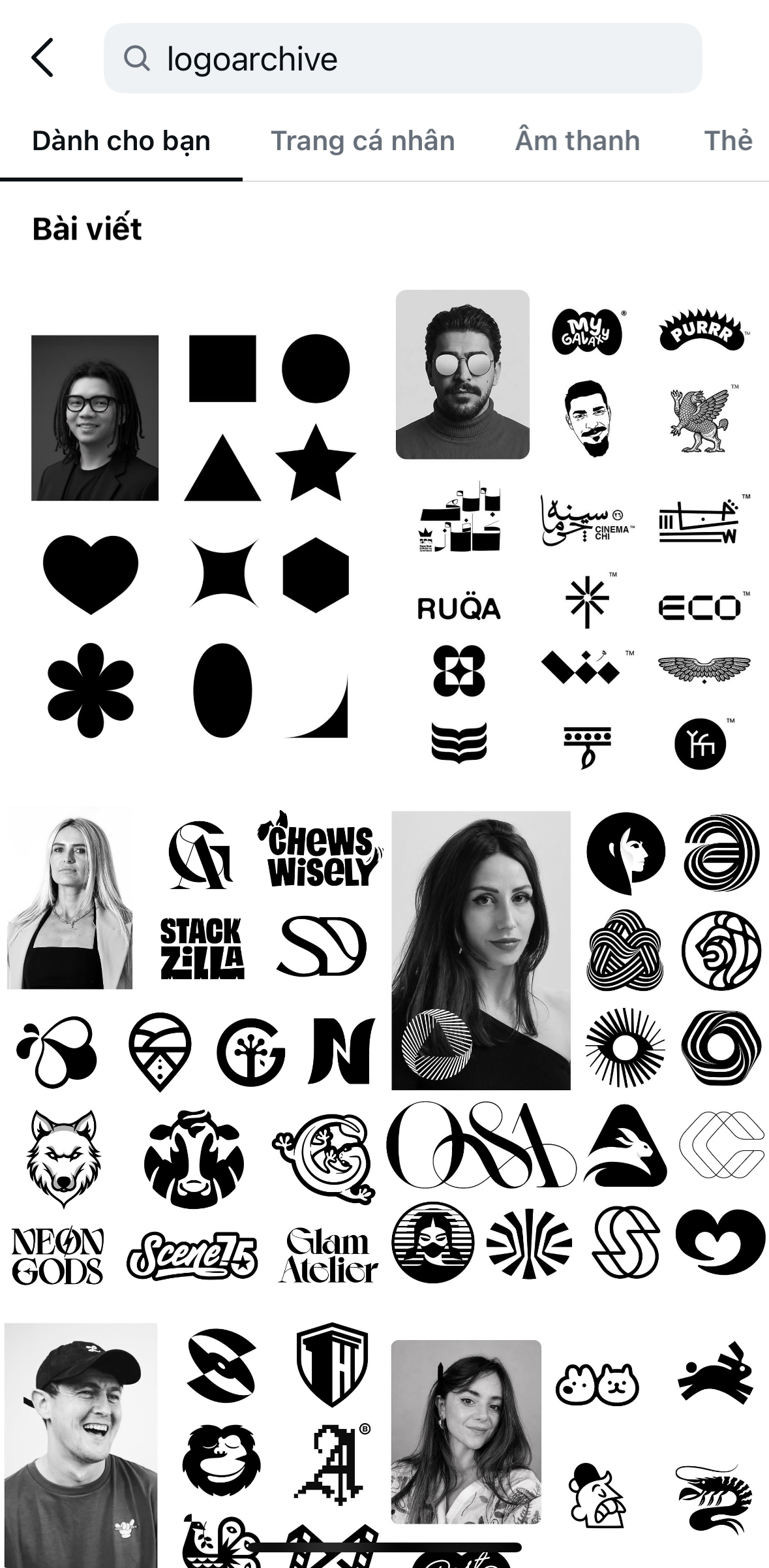 Chỉ cần gõ từ khóa “LogoArchive” trên các nền tảng MXH thì các bài viết bắt trend xuất hiện nhiều vô kể.