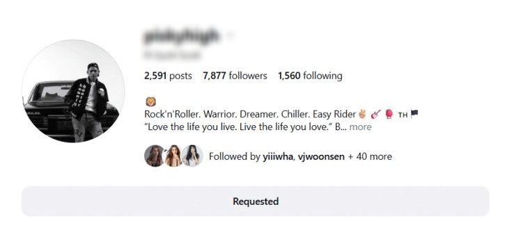 Sau khi dính bê bối tình dục nghiêm trọng, doanh nhân Pi Sunith Scott đã khóa trang cá nhân. Ảnh: Instagram. 