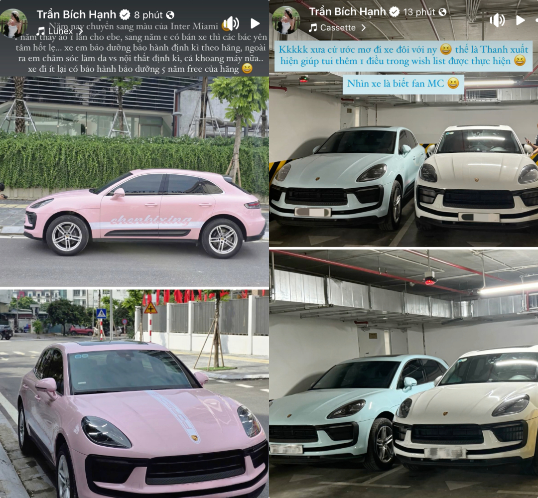 Bích Hạnh sở hữu nhiều dòng xe sang.