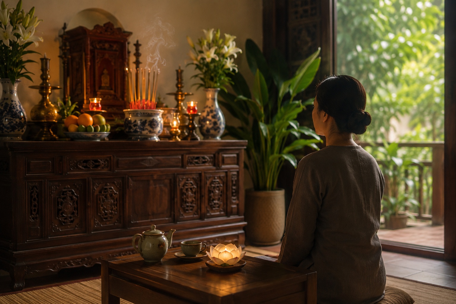 Thắp hương xong nên làm gì?