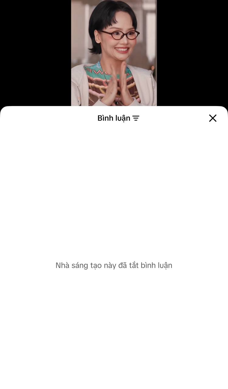 Trang cá nhân của Miu Lê khóa tính năng bình luận trên trang cá nhân