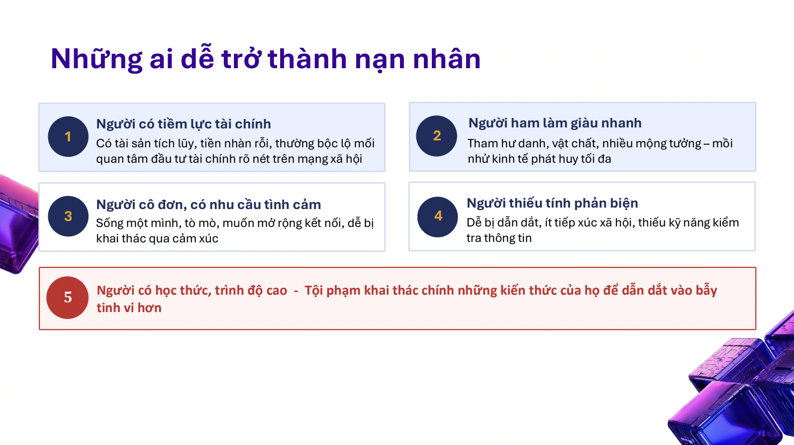 Vì sao người càng thông minh càng dễ sập bẫy lừa đảo? Tiến sĩ Tâm lý học tội phạm Bùi Thị Liên chỉ ra điểm mù nguy hiểm nhất