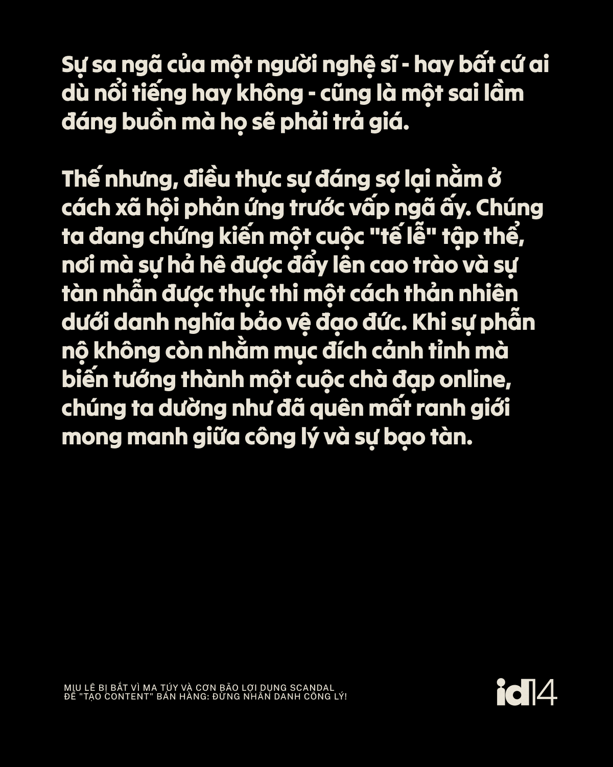 Miu Lê bị bắt vì ma túy và cơn bão lợi dụng scandal để 
