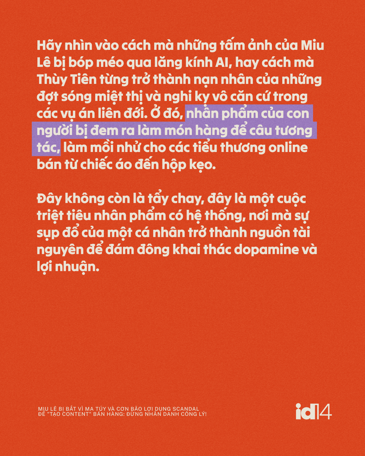 Miu Lê bị bắt vì ma túy và cơn bão lợi dụng scandal để 