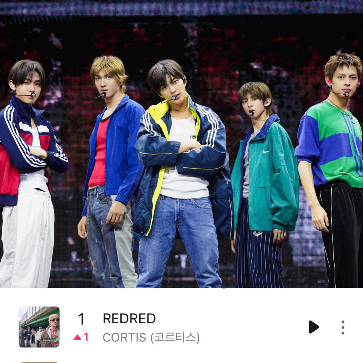 Tối 15/3, cộng đồng fan bùng nổ trước thông tin ca khúc REDRED của CORTIS chính thức đạt No.1 Top 100 MelOn