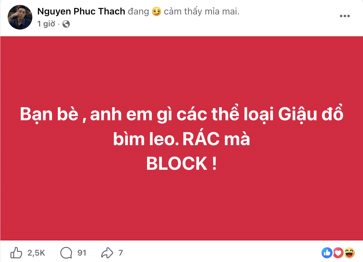 Bài đăng ẩn ý của Only C gây bàn tán trước đó