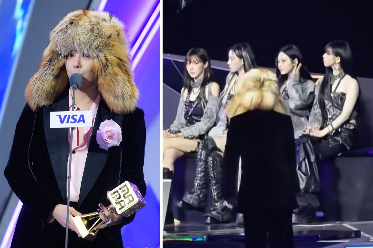 Không dừng lại ở đó, netizen còn đào lại khoảnh khắc aespa bị cho là không cúi chào G-DRAGON tại MAMA Awards 2025