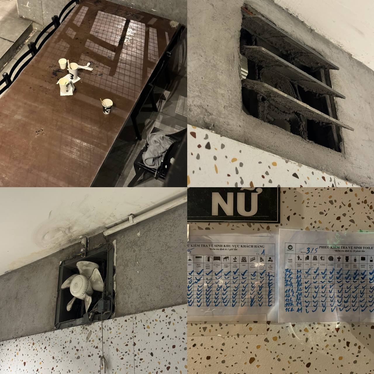 Trải nghiệm hụt hẫng tại chuỗi Phê La, Three O’Clock tại TP.HCM : Không gian nghìn like nhưng vệ sinh lại kém