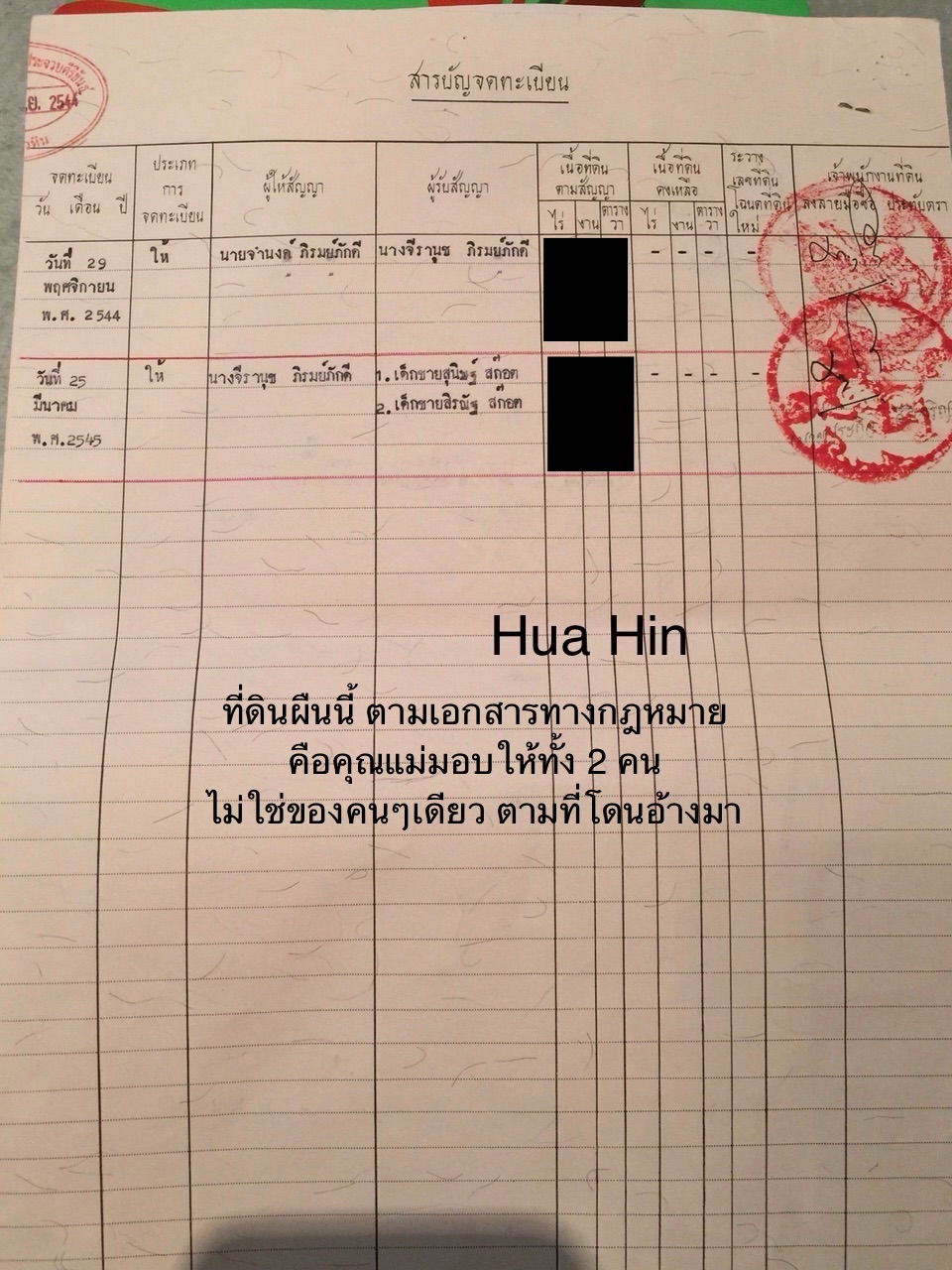 Mild Lapassalan đăng hộ chồng ảnh giấy chứng nhận quyền sử dụng đất...