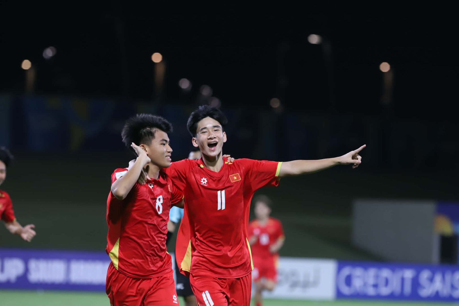 Trọn vẹn khoảnh khắc U17 Việt Nam ăn mừng chiến thắng ngày giành vé đi World Cup