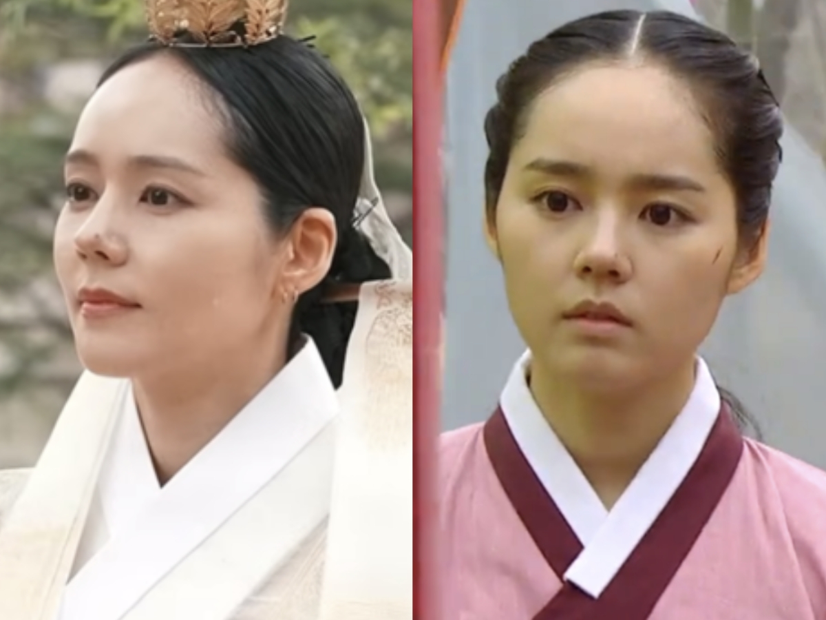 So với thời điểm đóng Mặt Trăng Ôm Mặt Trời cách đây 14 năm (hình phải), Han Ga không thay đổi là bao, vẫn giữ được nét trẻ đẹp bất chấp thời gian. Ảnh: Naver