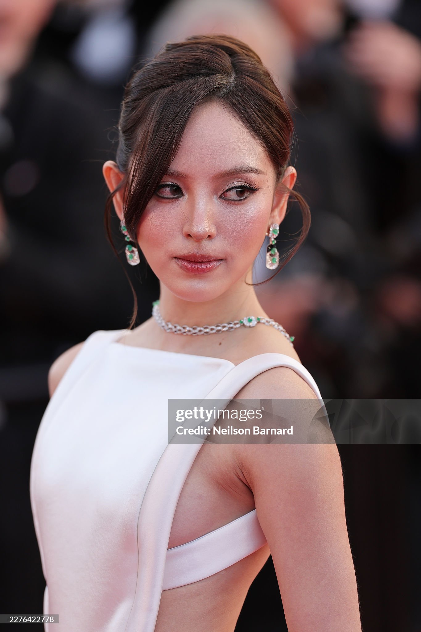Cận cảnh gương mặt sắc sảo của Nychaa. Ảnh: Getty Images