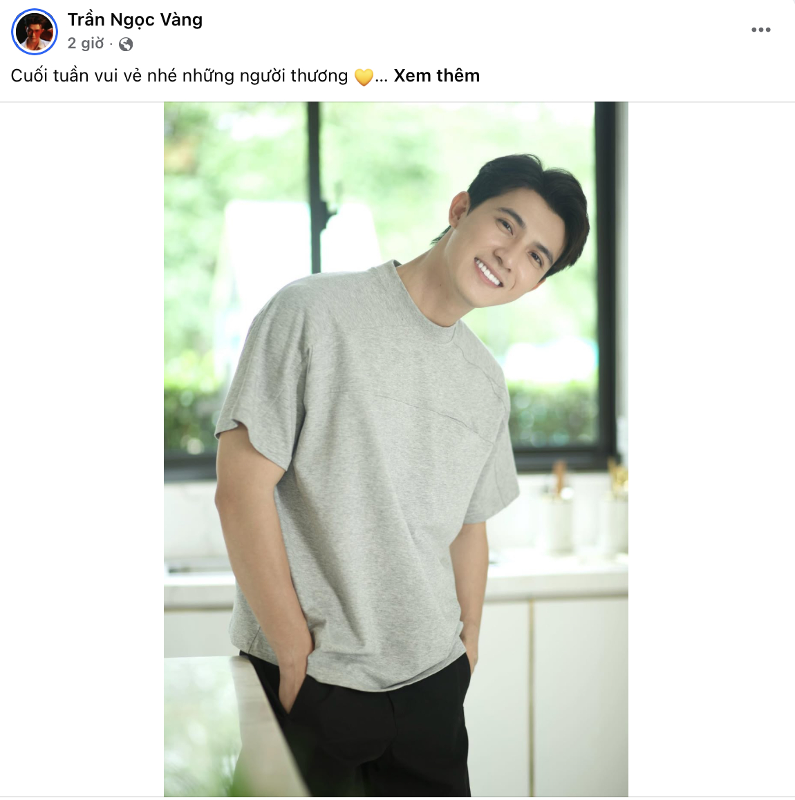 Nam ca sĩ vẫn đều đặn cập nhật cuộc sống như bình thường 