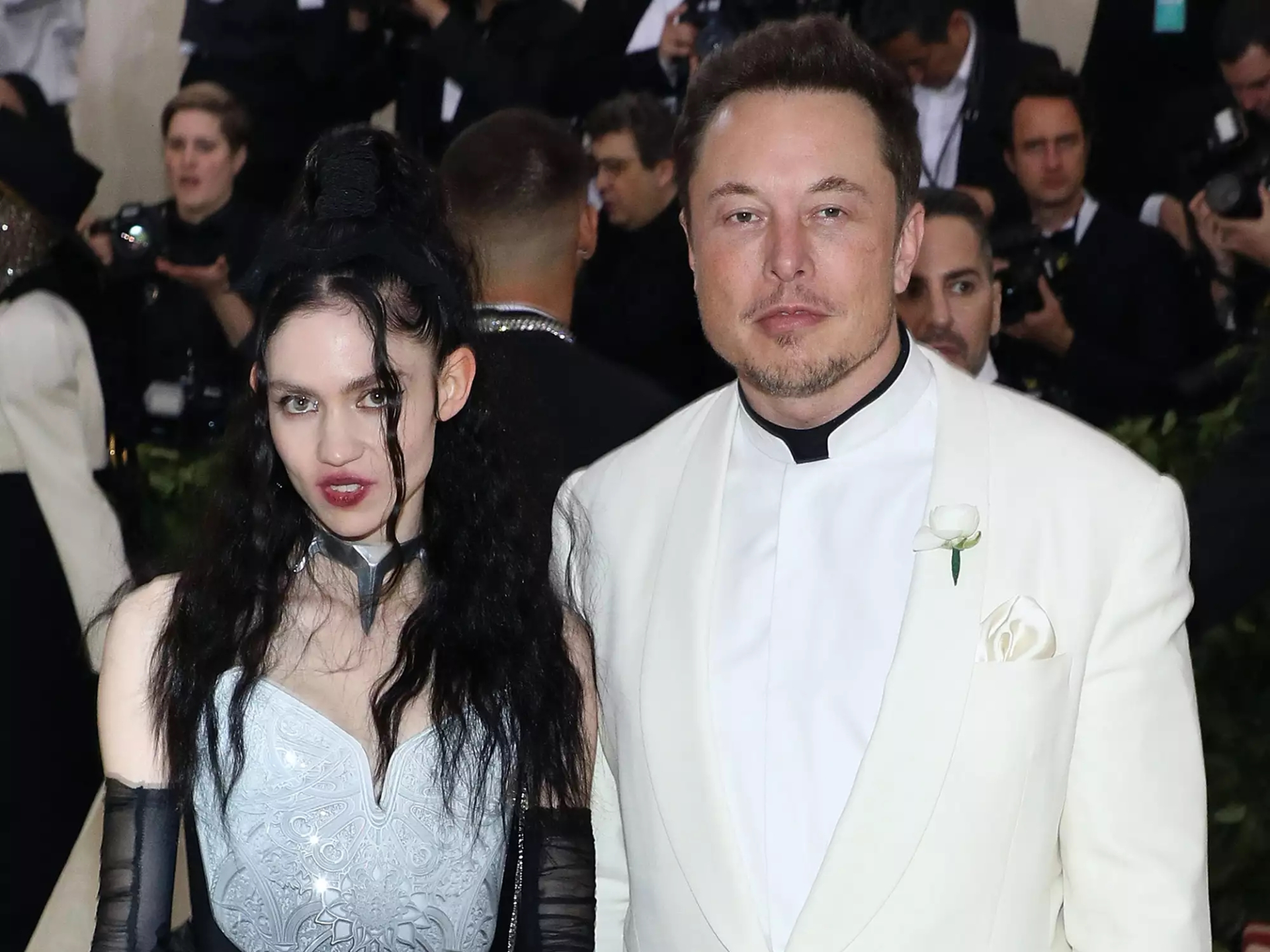Grimes và Elon Musk tại sự kiện MET Gala năm 2018. Nguồn ảnh: Getty