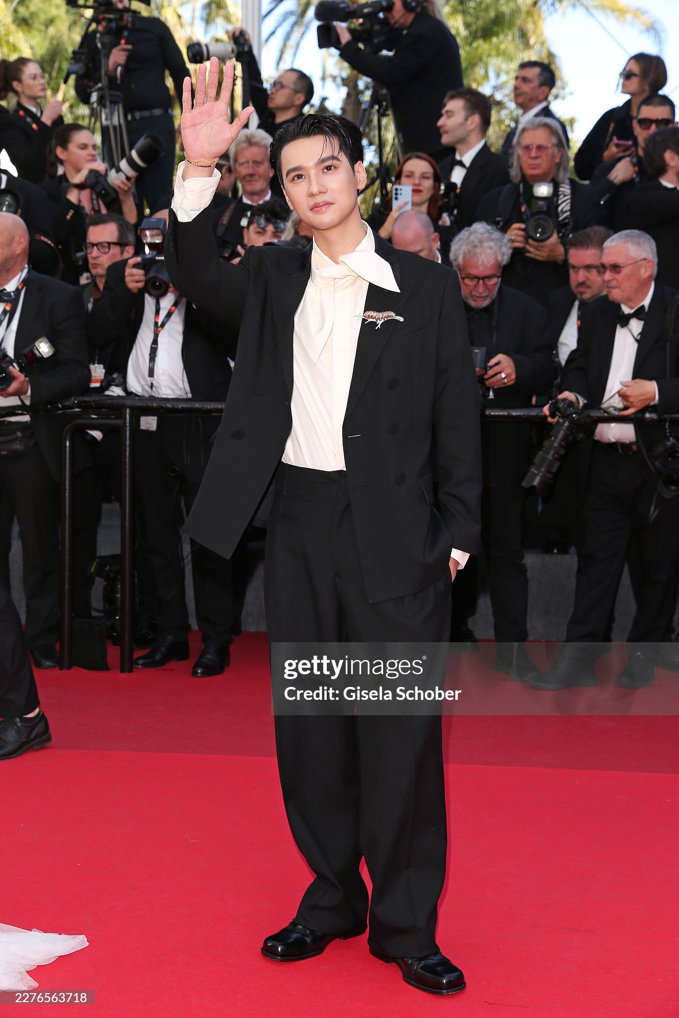 Diễn viên Thái Lan Keng Harit lần đầu dự Cannes. Ảnh: Getty Images