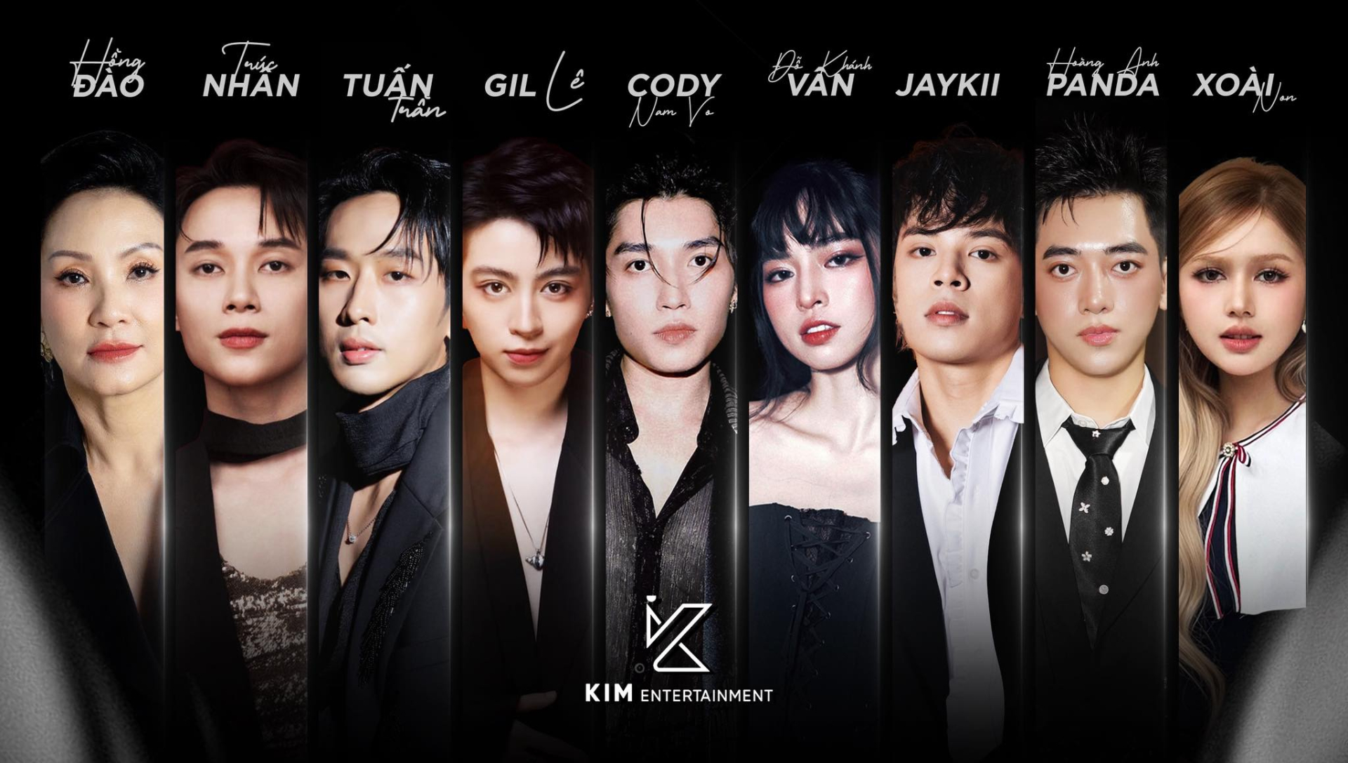 Danh sách nghệ sĩ trực thuộc KIM Entertainment theo cập nhật mới nhất trên trang cá nhân người đại diện không còn Miu Lê