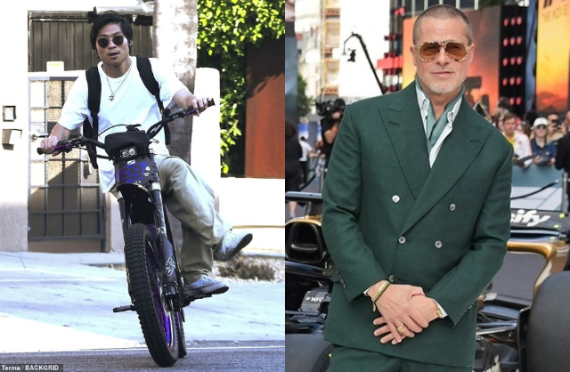 Năm 2020, khi hay tin Pax Thiên gặp tai nạn xe, Brad Pitt rất lo lắng nhưng vô vọng trong việc kết nối lại với con. Ảnh: Backgrid, WireImage.
