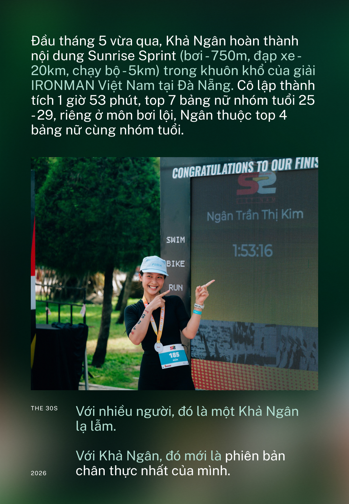 Khả Ngân tuổi 29 tham gia IRONMAN: Chạy bộ, đạp xe, leo núi để tìm lời giải cho câu hỏi mà showbiz không trả lời được