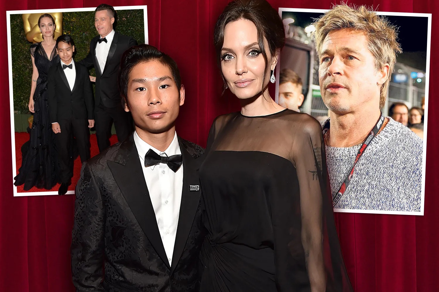 Brad Pitt từ bỏ việc hàn gắn với Pax Thiên. Ảnh: The Sun.