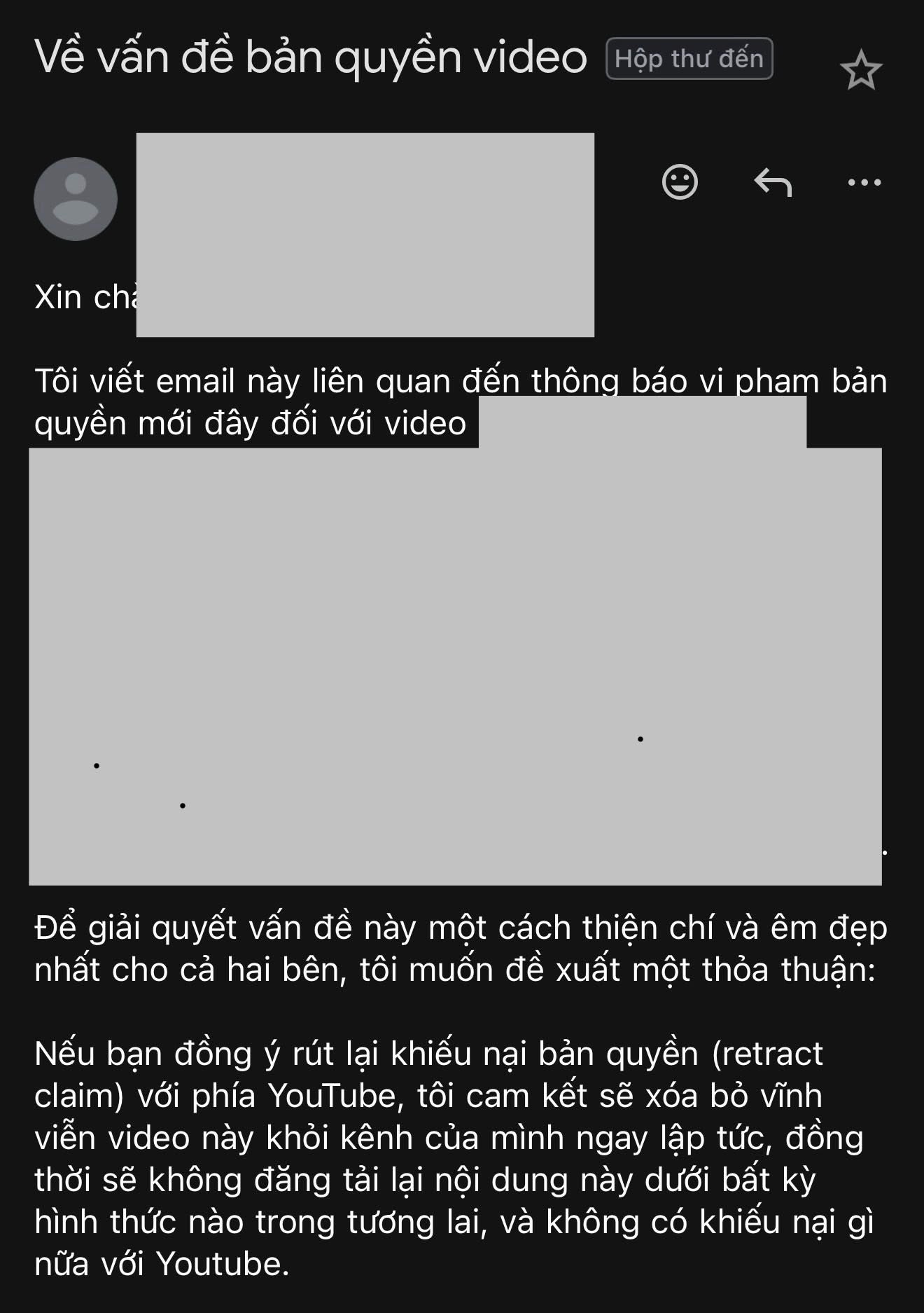  Một kênh YouTube khác trao đổi với thái độ cửa trên (Ảnh: FBNV)  