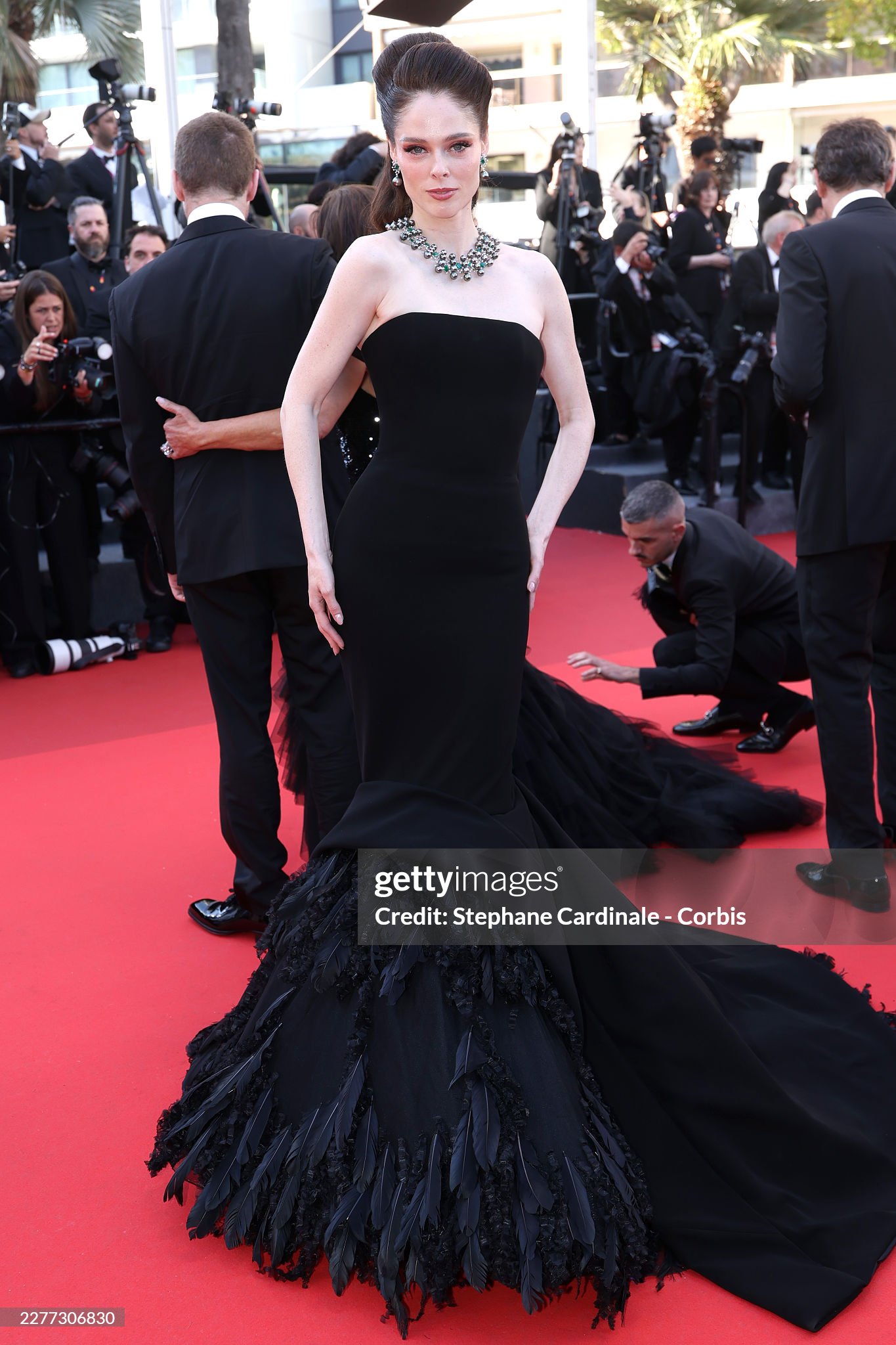 Siêu mẫu Coco Rocha diện váy đen quyến rũ và sang chảnh. Ảnh: Getty Images