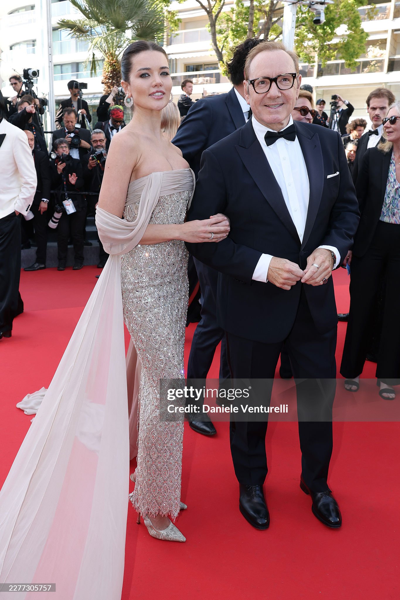 Tài tử Kevin Spacey và Via Lemann. Ảnh: Getty Images