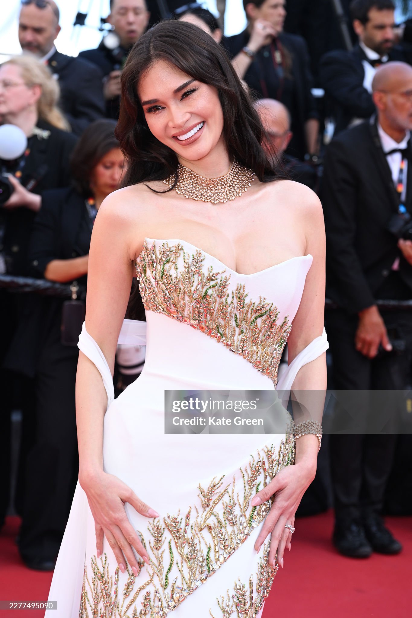 Pia Wurtzbach xinh đẹp rạng ngời hết chỗ chê. Ảnh: Getty Images