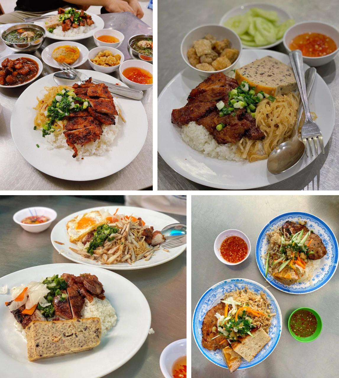 Cơm tấm sườn cũng xuất hiện trong bảng xếp hạng ở vị trí thứ 29 với 4 sao. Ảnh: @mysteriousaigon, @eatenbylong, @lovefood_102, @lacasaigon_