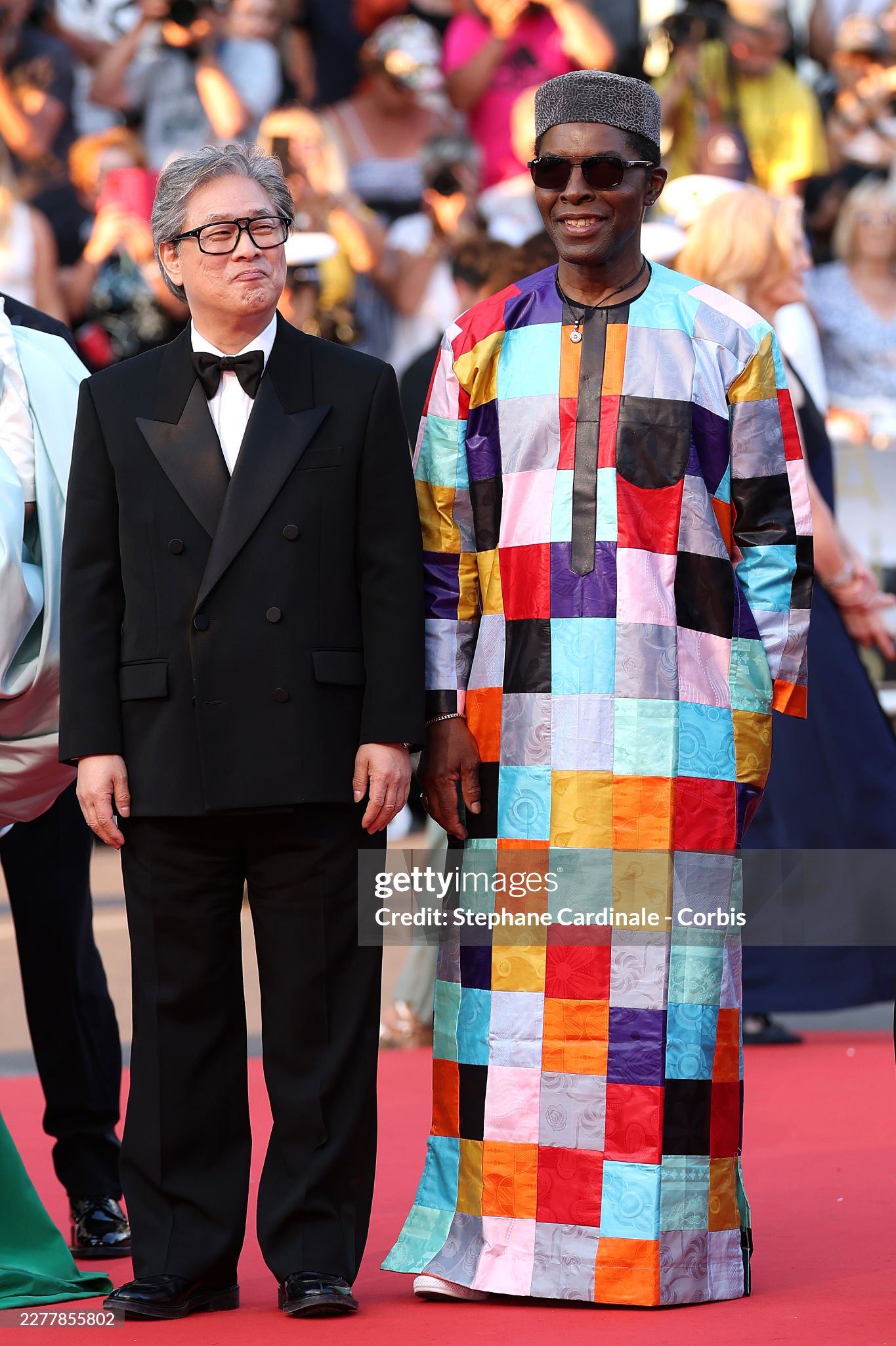 Đạo diễn lừng danh xứ Hàn Park Chan Wook và Isaach de Bankole. Ảnh: Getty Images