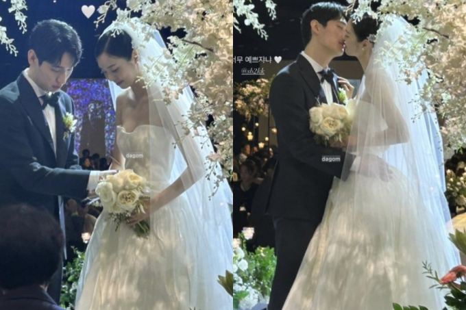 Đám cưới cổ tích của Soobin và tài tử Yoon Park từng gây sốt mạng xã hội xứ củ sâm. Ảnh: Naver