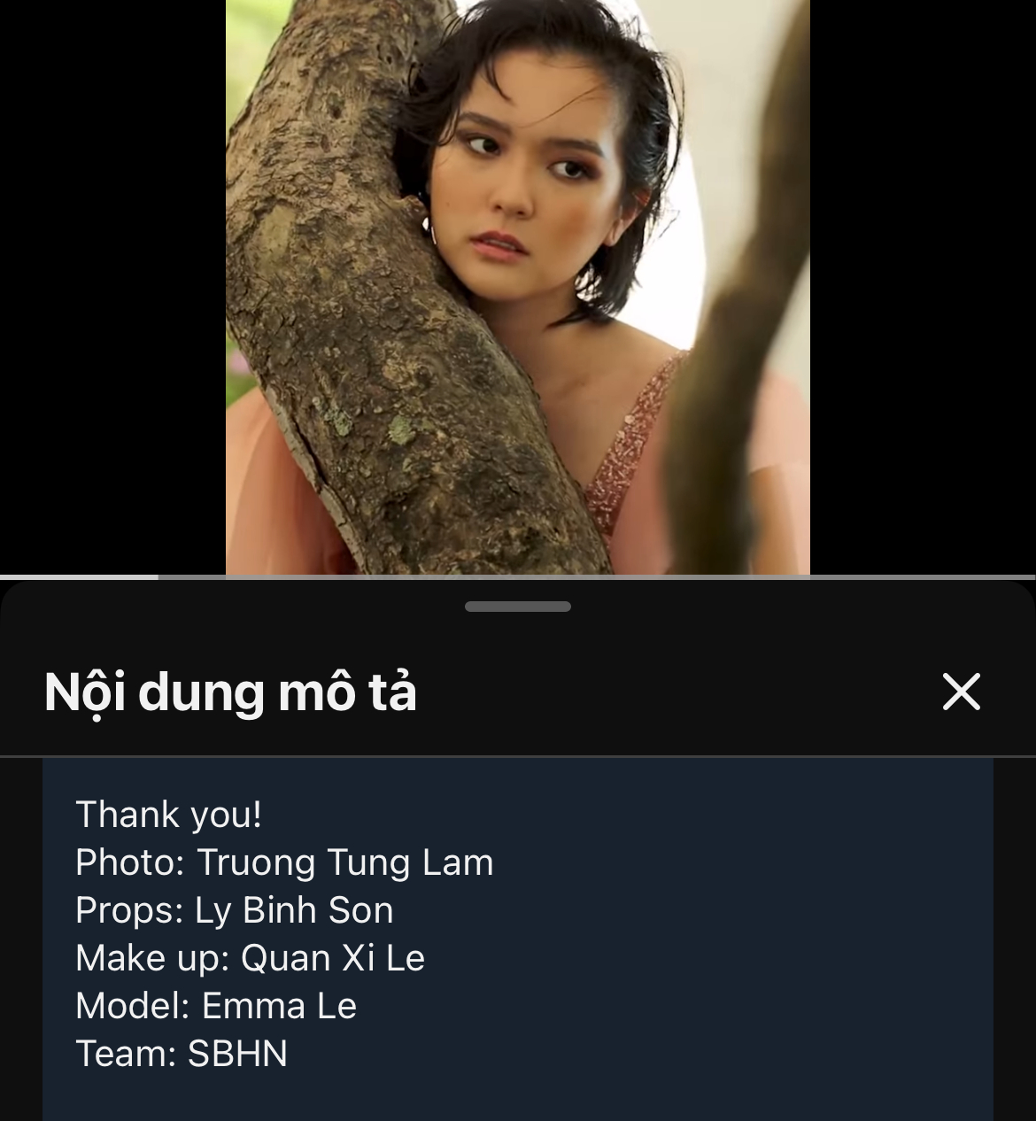 Hải Tú từng sử dụng tên Emma Le