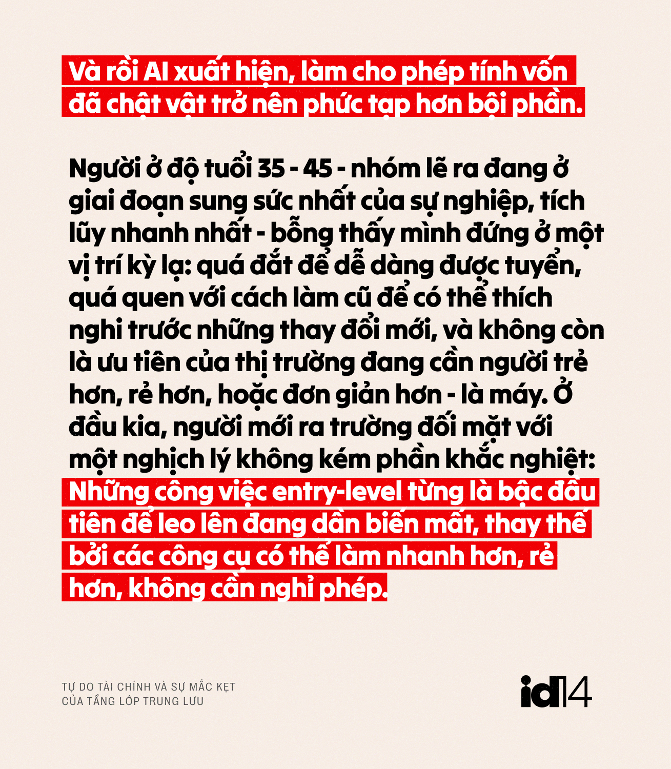 Khi vạch đích biết chạy: Tự do tài chính và sự mắc kẹt của tầng lớp trung lưu