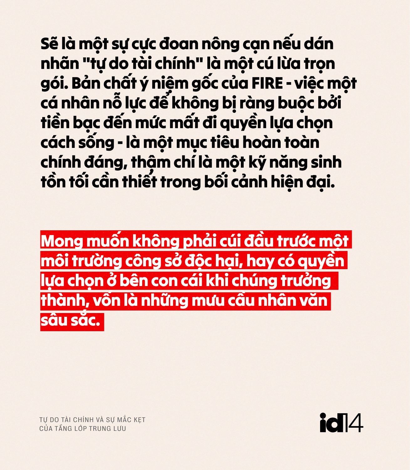 Khi vạch đích biết chạy: Tự do tài chính và sự mắc kẹt của tầng lớp trung lưu