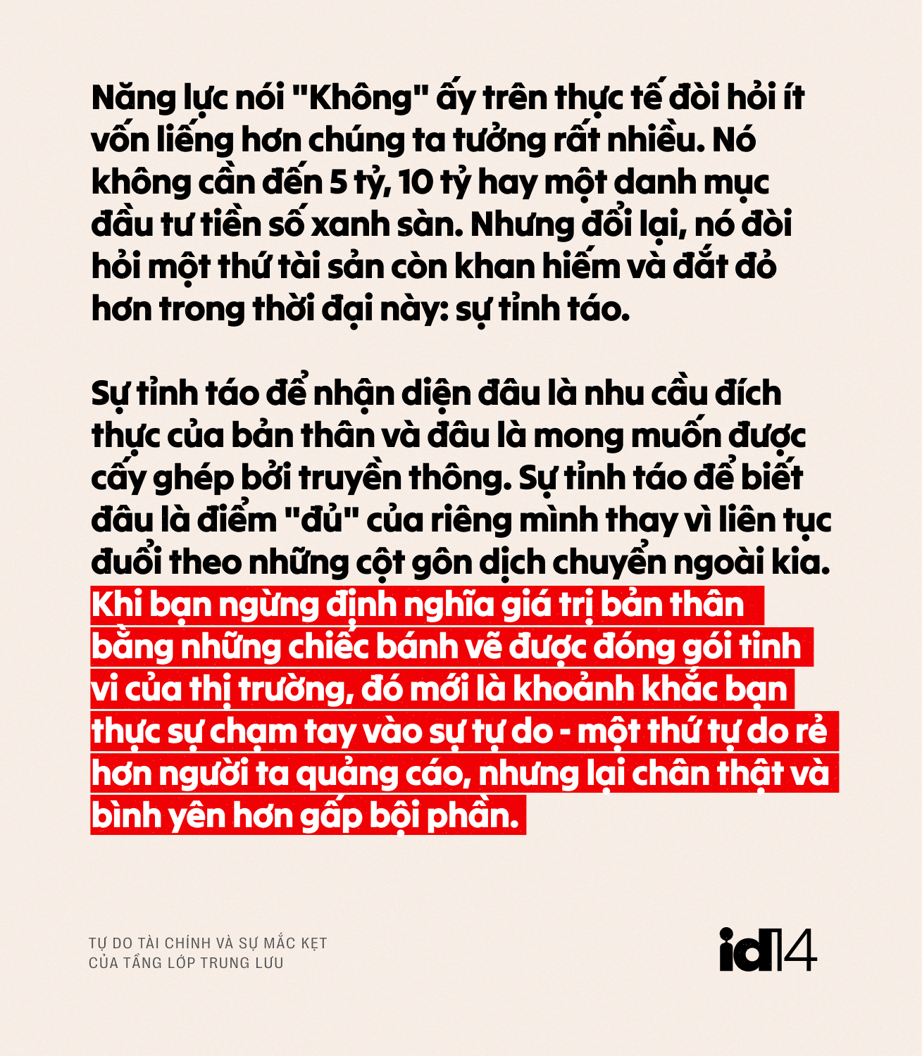 Khi vạch đích biết chạy: Tự do tài chính và sự mắc kẹt của tầng lớp trung lưu