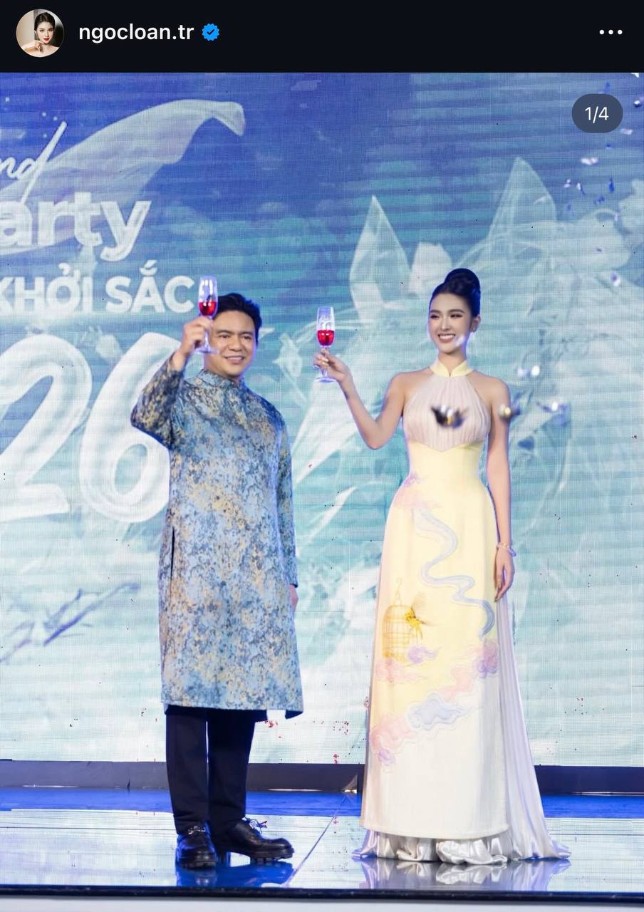 Ngọc Loan từng công khai đăng tải hình ảnh bên bác sĩ Chiêm Quốc Thái trên mạng xã hội. 