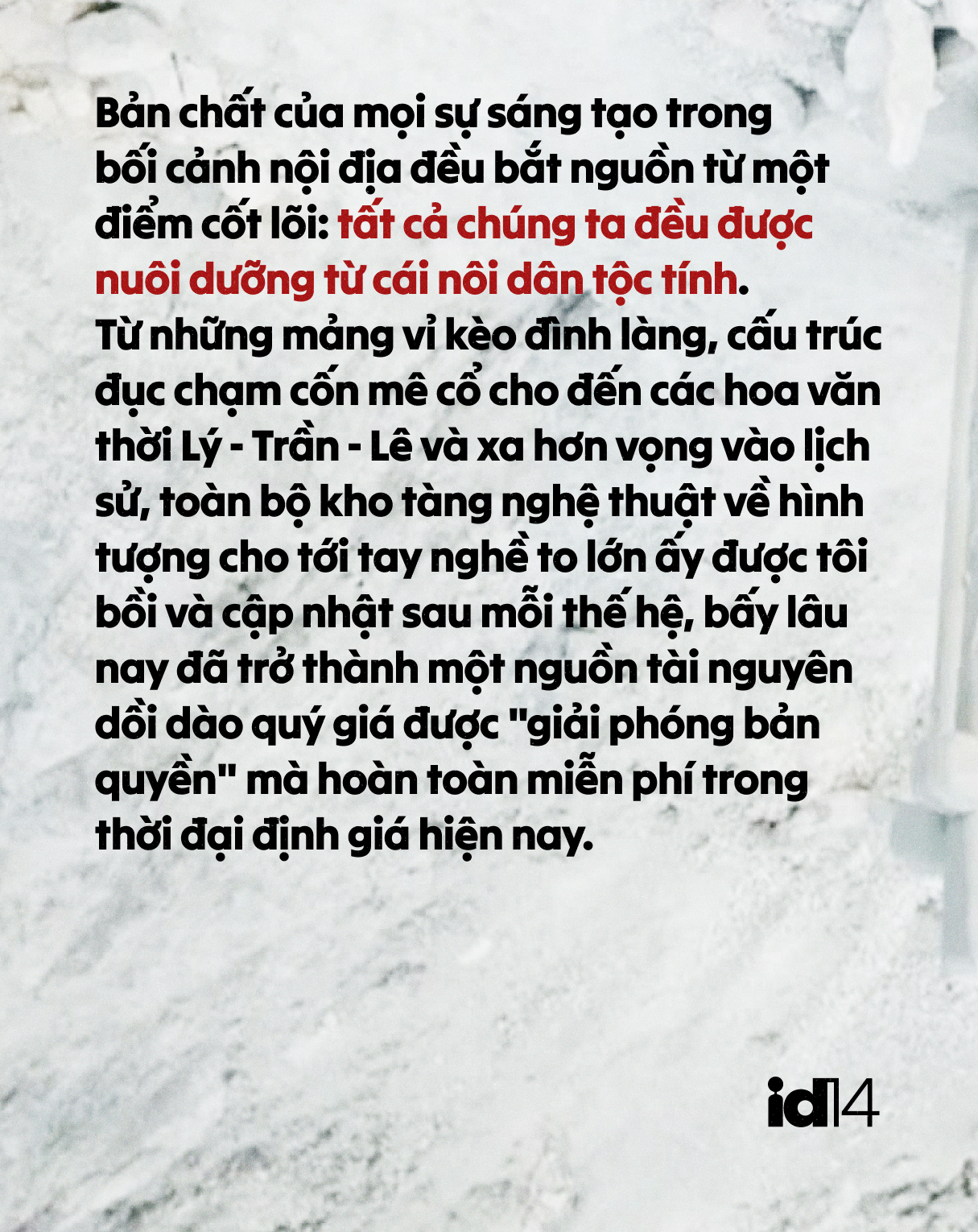  Từ cái nôi dân tộc đến cái Tôi nghệ sĩ: Nghĩ về nguồn tài nguyên vốn cổ 