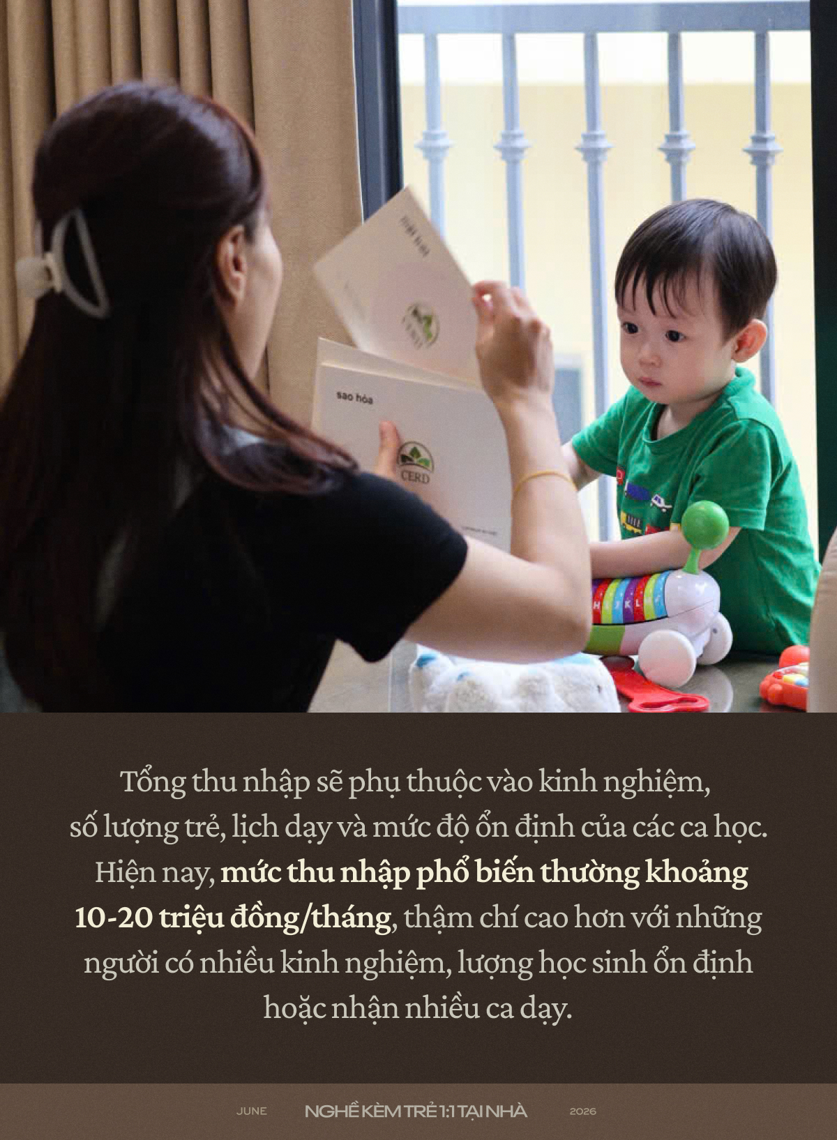 Bên trong nghề kèm trẻ 1:1 tại nhà thu nhập 20 triệu/tháng ở Việt Nam: Không chỉ dành cho con nhà giàu, thử thách lớn nhất là gì?