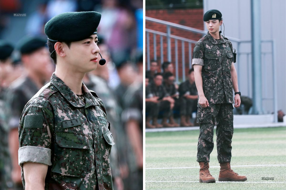 Tháng 7/2025 khi Cha Eun-woo chính thức nhập ngũ