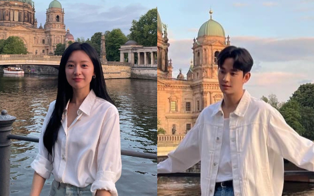 2 ngôi sao được cho là tự để lộ bằng chứng lovestagram hồi tháng 4/2024. Ảnh: X