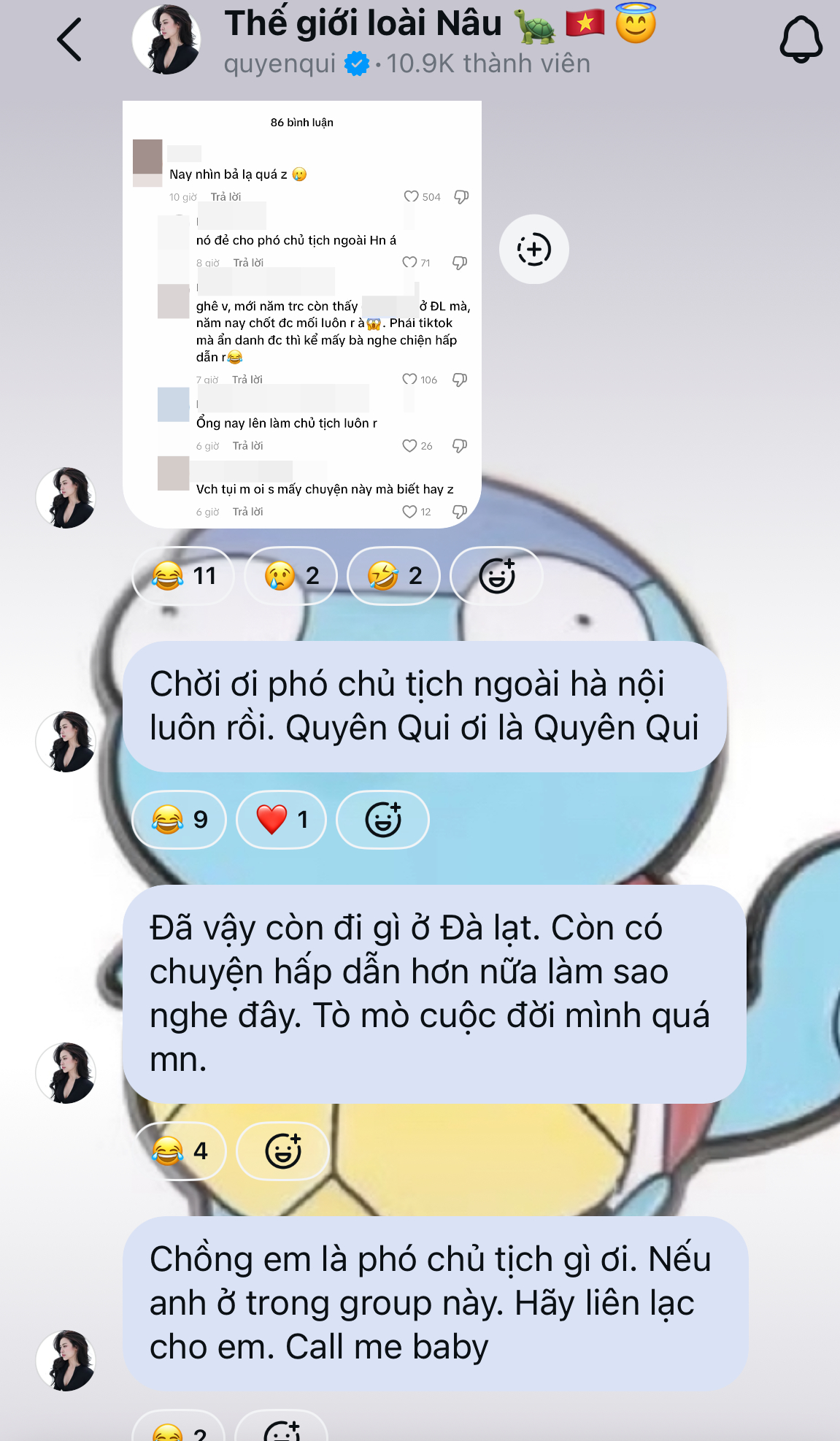 Quyên Qui phủ nhận sinh con.