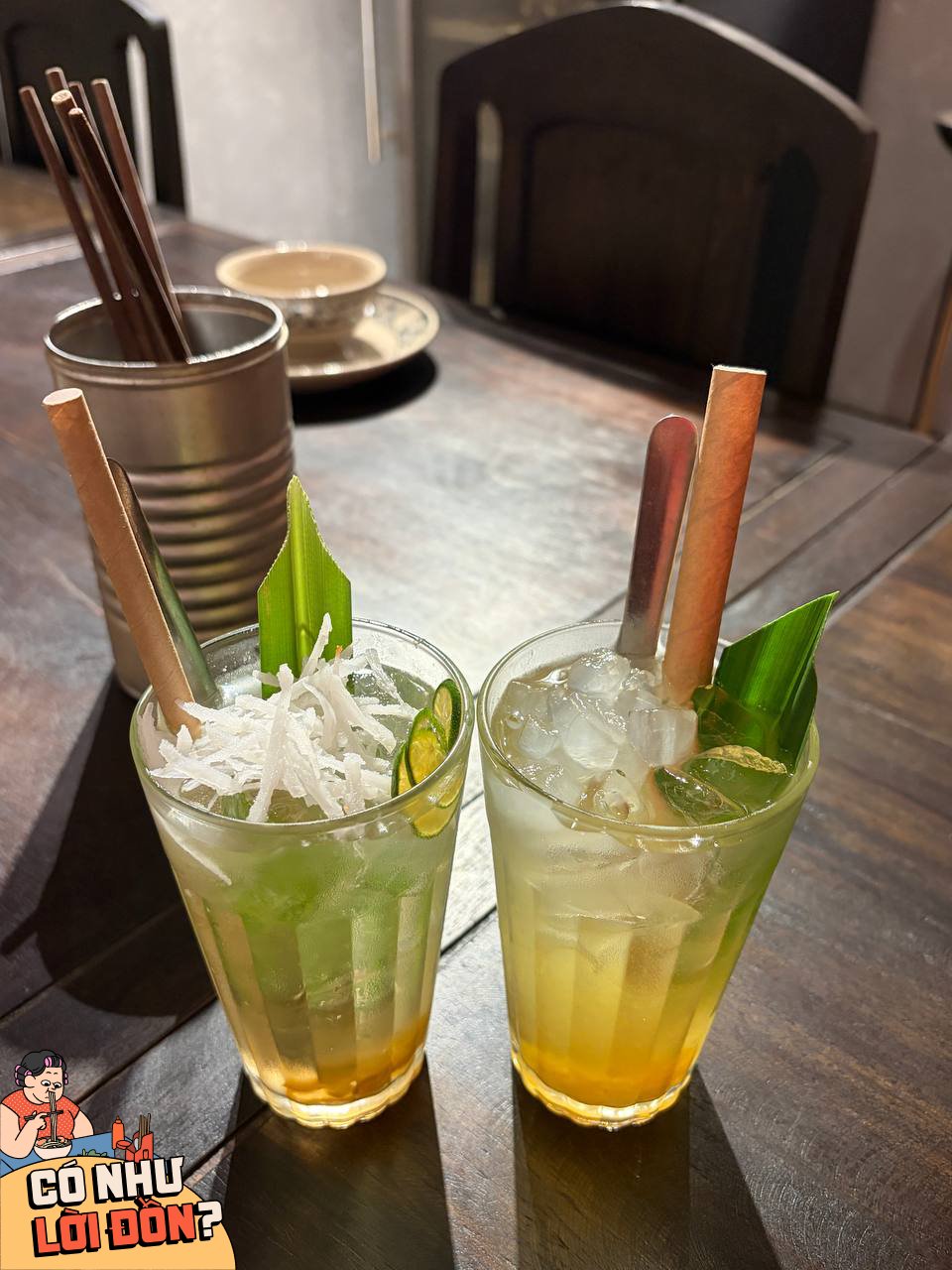 Nước dừa dứa và dừa tắc dễ uống, giúp giảm độ ngấy hiệu quả