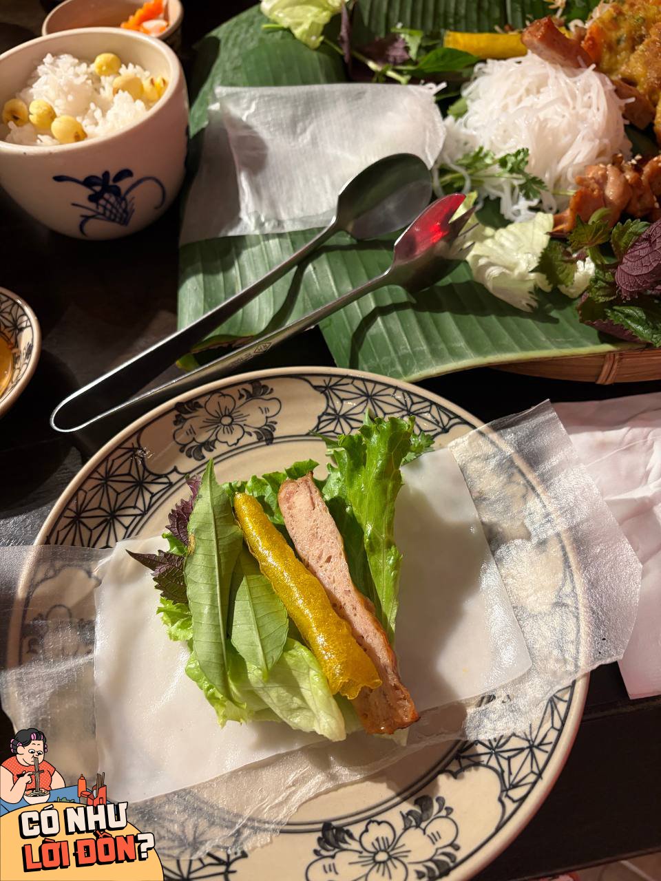 Phần ram cuốn cùng nem nướng bị dai, số lượng ít so với giá tiền