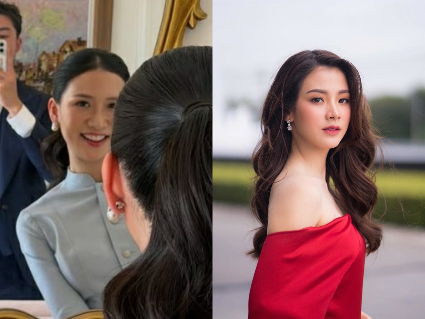 Thế nhưng, khi đặt lên bàn cân so sánh với đại mỹ nhân Baifern, nhan sắc cô gái được cho là người yêu mới của Nine vẫn còn thua kém vài phần. Ảnh: IGNV