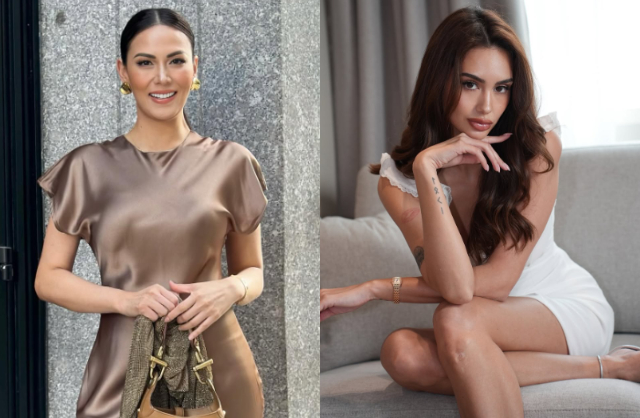 Bianca Manalo (trái) đã lên tiếng phủ nhận tin đồn cô phá hoại cuộc tình của đàn em Celeste Cortesi. Trong khi đó, Celeste Cortesi (phải) cho biết cô và bạn trai doanh nhân vẫn ổn. Ảnh: Instagram.