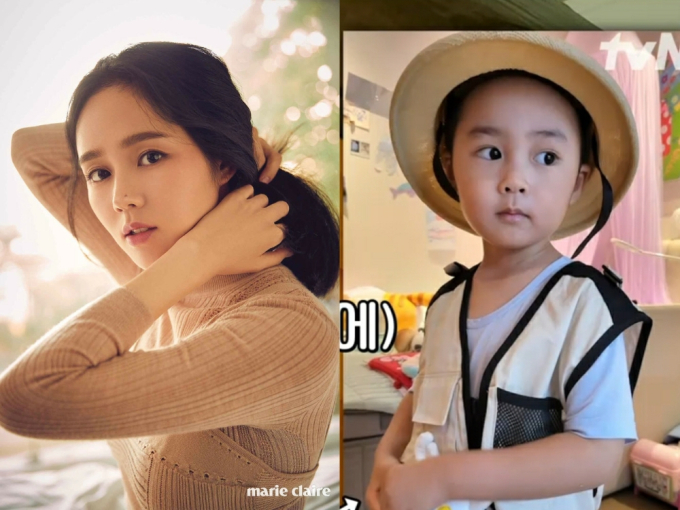 Cách đây 2 năm, quý tử nhà Han Ga In - Yeon Jung Hoon lần đầu lộ diện trên sóng truyền hình. Truyền thông Hàn nhận định cậu bé là bản sao của người mẹ minh tinh. Ảnh: Naver