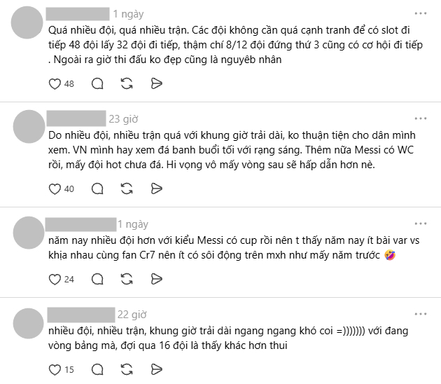 Vòng bảng nhiều đội, nhiều trận nên chưa đủ sức hấp dẫn người hâm mộ (Ảnh chụp màn hình)