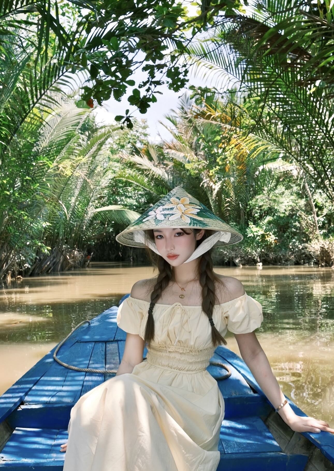 Dân miền Tây cũng không ngờ chiếc xuồng mưu sinh lại khiến dàn mỹ nữ Trung Quốc đua nhau săn đón